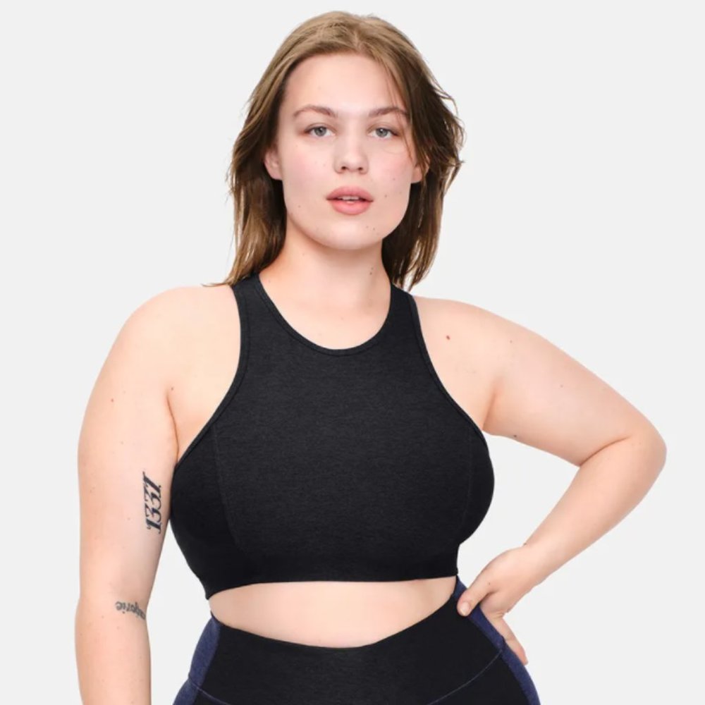 Outdoor Voices Athena Crop Top Charcoal